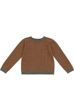BONPOINT Cable-knit wool sweater