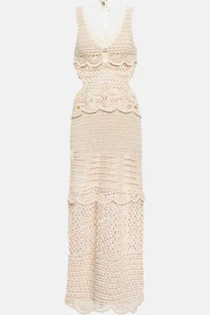 Simkhai Cory crocheted cotton-blend midi dress