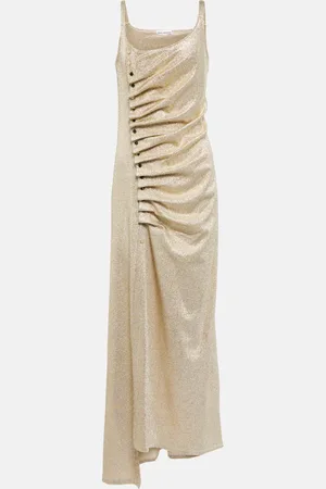 Paco rabanne Metallic wrap dress