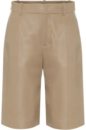 Vince High-rise leather shorts