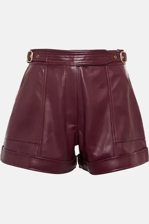 Simkhai Chace faux leather shorts