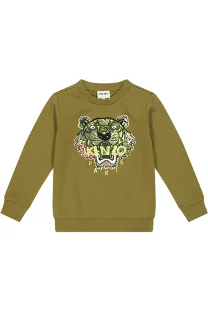 Kenzo Tiger embroidered cotton sweatshirt