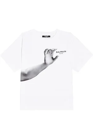 Balmain Printed cotton T-shirt