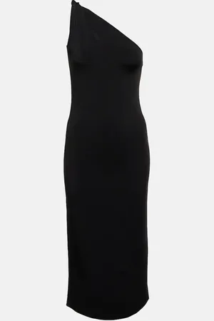 GALVAN Persephone one-shoulder midi dress