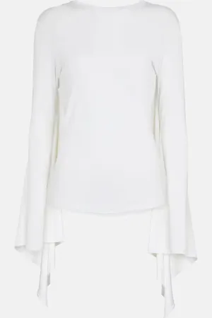 Burberry Sheer jersey top
