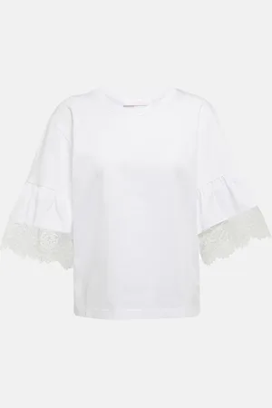 See by Chloé See By ChloÃ© Embroidered cotton T-shirt