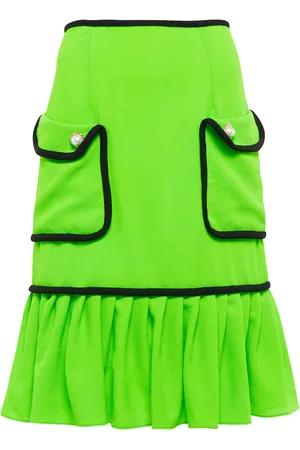 RODARTE Embellished wool midi skirt
