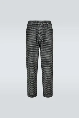 UNDERCOVER Microchecked wool pants