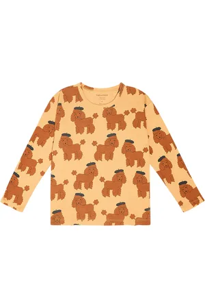 Tiny Cottons Tiny Poodle rib-knit cotton-blend top