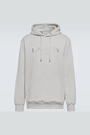 Lanvin Logo embroidered cotton hoodie