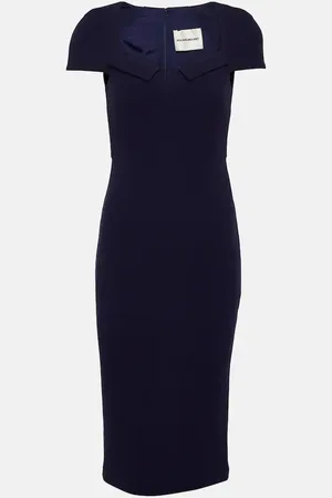 Roland Mouret Wool crÃªpe midi dress