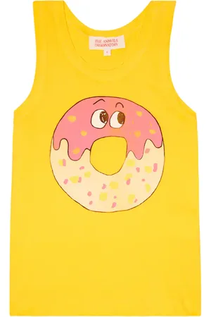 The Animals Observatory Printed cotton tank top