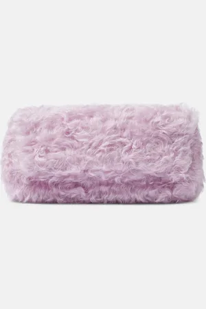 DRIES VAN NOTEN Faux-fur clutch