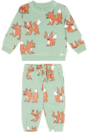 Stella McCartney Baby printed cotton sweatshirt and pants set