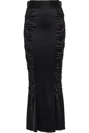 GALVAN Vertebrae cutout midi skirt