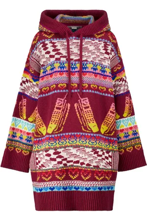 Stella McCartney Intarsia wool-blend hoodie dress