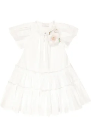 MONNALISA Taffeta flounce dress