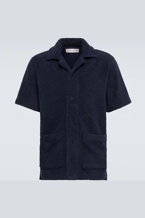 Orlebar Brown Griffith toweling cotton-blend shirt
