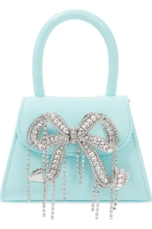 Self-Portrait The Bow Micro leather tote bag