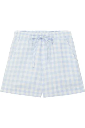 PAADE Picnic checked linen shorts