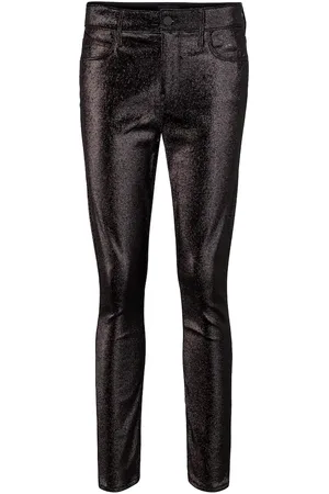 RTA Madrid metallic mid-rise skinny jeans
