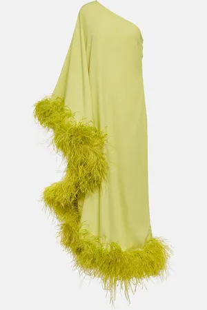 ‎Taller Marmo‎ Ubud feather-trimmed gown