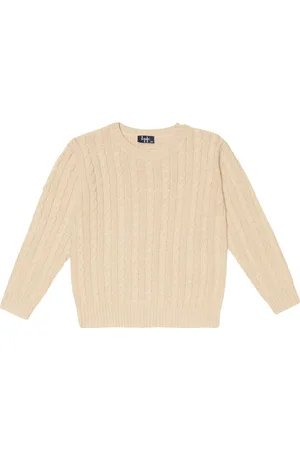 Il gufo Cable-knit wool sweater