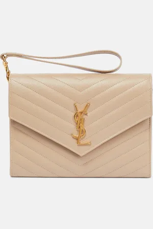 Saint Laurent Cassandre Small matelassÃ© leather clutch