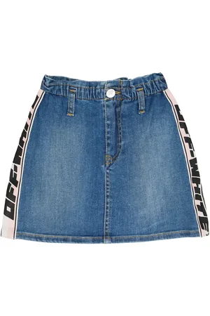 OFF-WHITE Logo denim skirt