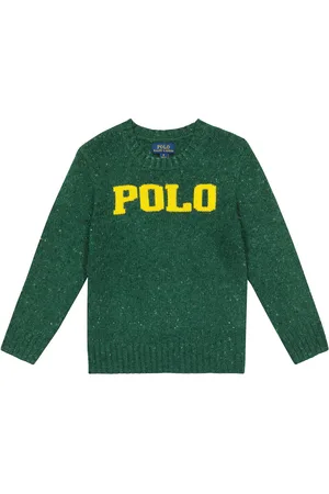Ralph Lauren Logo intarsia wool-blend sweater