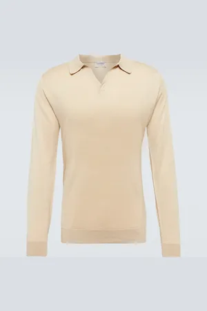 JOHN SMEDLEY Puck cotton polo sweater