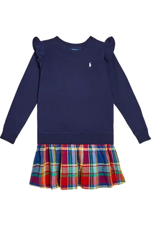 Ralph Lauren Striped cotton-blend dress
