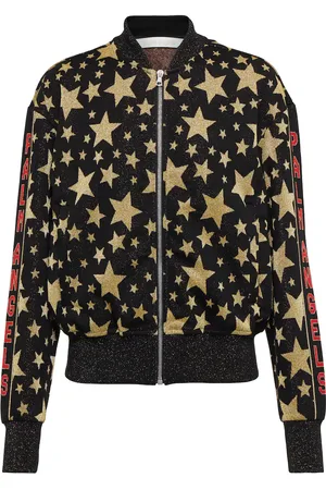Palm Angels Glittered jacquard track jacket