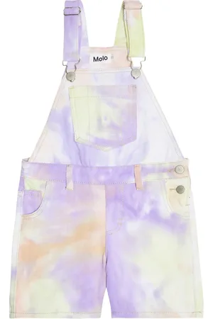 Molo Ansonia tie-dye denim overalls