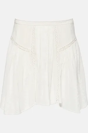 Marant Etoile Jorenaga asymmetric lace miniskirt