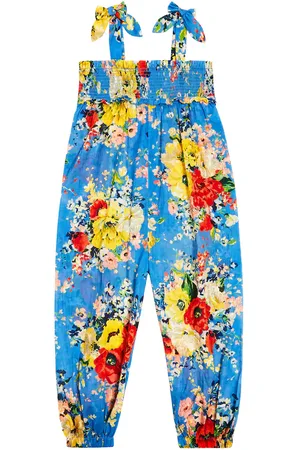 ZIMMERMANN Alight shirred cotton jumpsuit