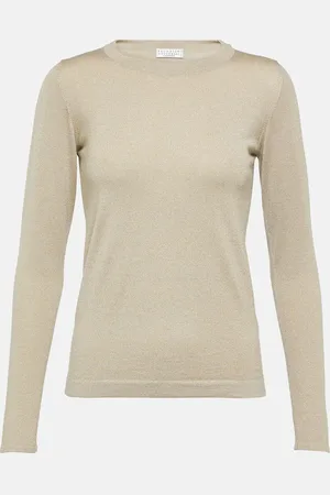 Brunello Cucinelli Cashmere and silk-blend sweater