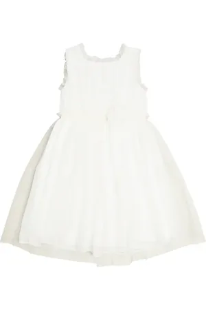 PATACHOU Floral-appliquÃ© tulle dress
