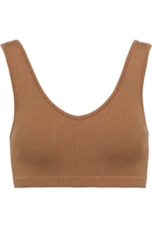 Zeynep Arcay Zeynep ArÃ§ay Ribbed-knit crop top