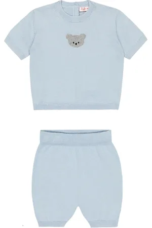 Il gufo Baby set of cotton T-shirt and shorts