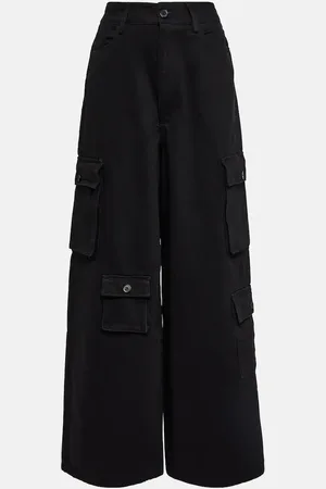 The Frankie Shop Hailey high-rise denim cargo pants