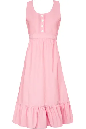 Plan C Technical faille midi dress