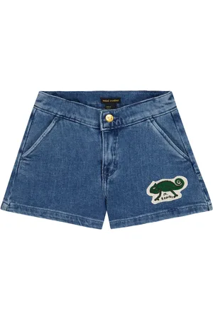 Mini Rodini Denim embroidered shorts