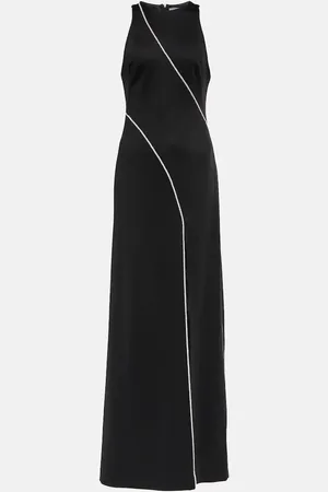 GALVAN Crystal embellished jersey gown