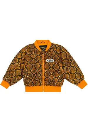 Mini Rodini Snake-print bomber jacket