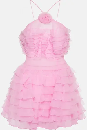 Staud Florian ruffled organza minidress