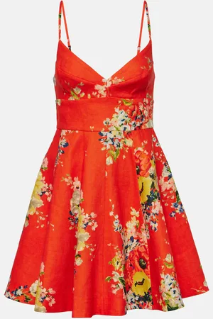 ZIMMERMANN Alight floral linen minidress