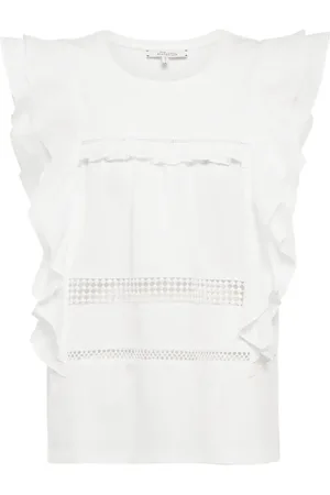 Dorothee Schumacher Lace Lines cotton top