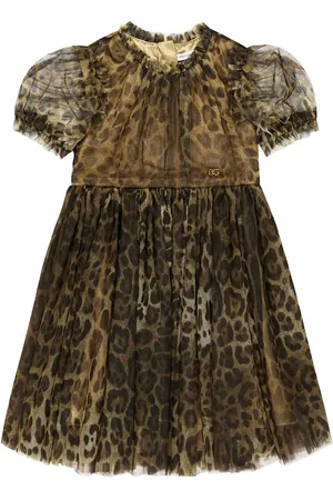 Dolce & Gabbana Leopard-print tulle dress