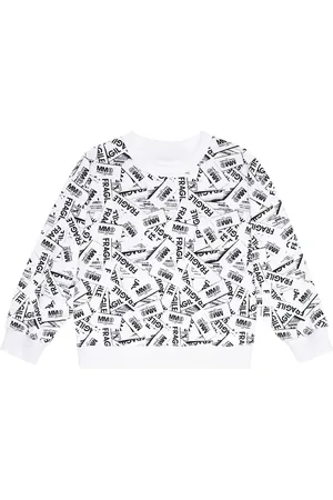 Maison Margiela Slogan-printed cotton sweatshirt